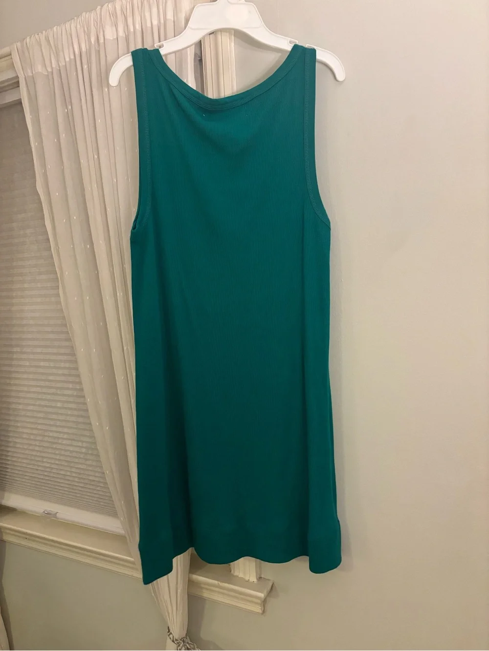 Free People Emerald Green Scoop Neck Tracey Mini Dress